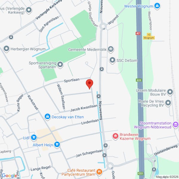 Kennisgeving aanvraag omgevingsvergunning voor kappen van twee essen (ziekte), tegenover Sportlaan 40 in Wognum