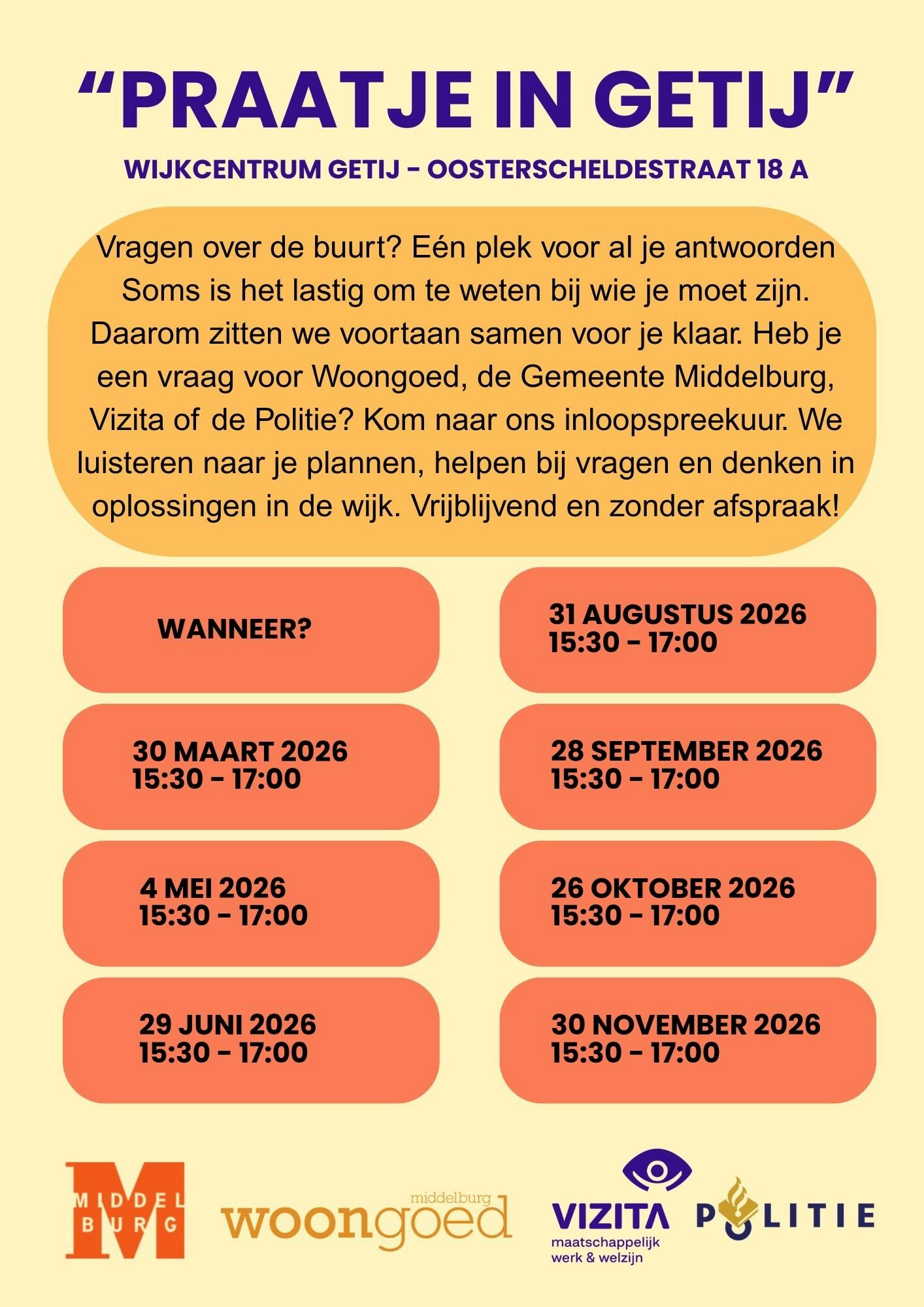 Praatje in het Getij | in uitgelichte berichten op Middelburg Ontmoet