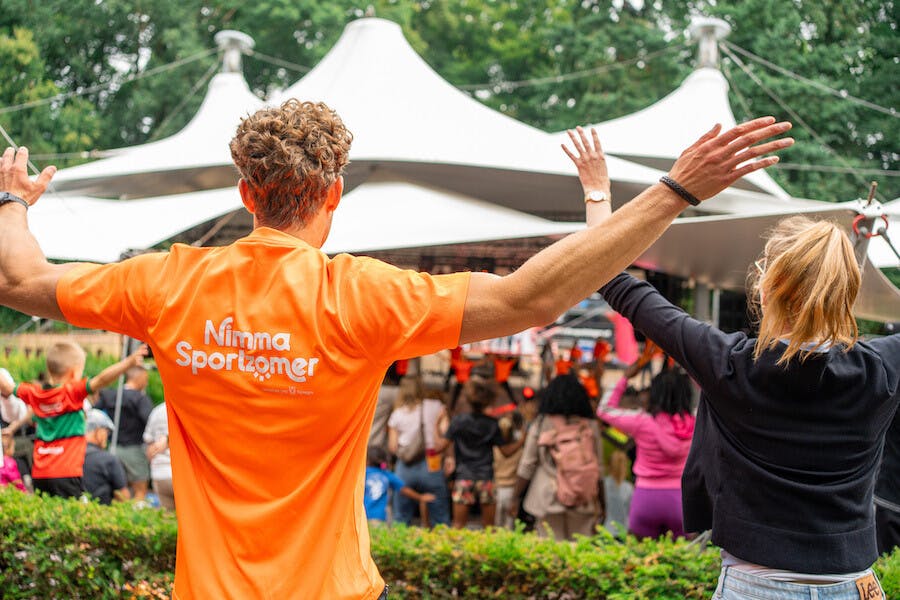 Beweegfestival op Sportpark Kwakkenberg tijdens de Nimma Sportzomer 2026