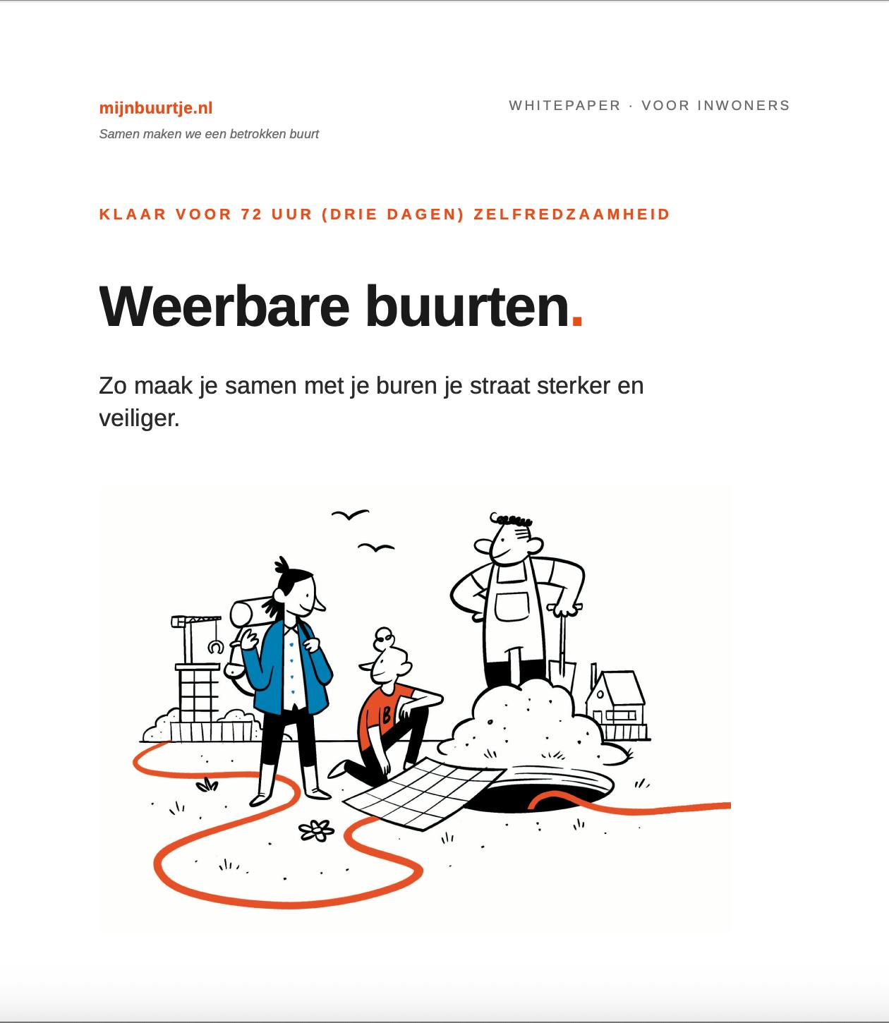 Weerbaarheid: van je buren moet je het hebben!
