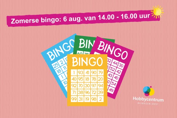Kom naar de zomerbingooo!