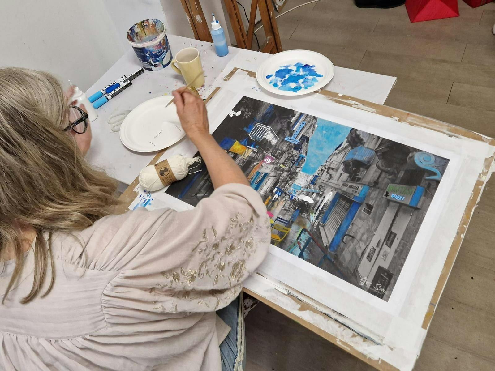 Vier 40 jaar Schilderlessen met Karin Buchholtz!